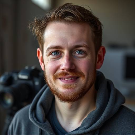 Portret van Lucas van Dijk, assistent-fotograaf